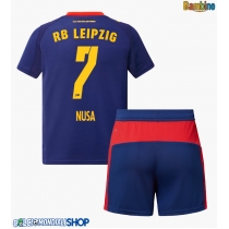 Maglie da calcio RB Leipzig Antonio Nusa #7 Seconda Maglia Bambino 2025-26 Manica Corta + Pantaloni corti)